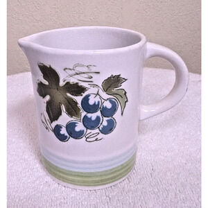 Vintage Blue Grapes Harmony House 4265 Japanese Ironstone Stoneware Creamer